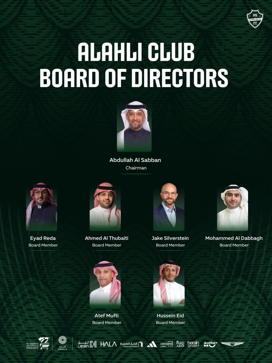 ALAHLI_FCEN's tweet photo. Introducing the new Board of Directors of #AlAhli 📄 https://t.co/1IkqY9RUNH
