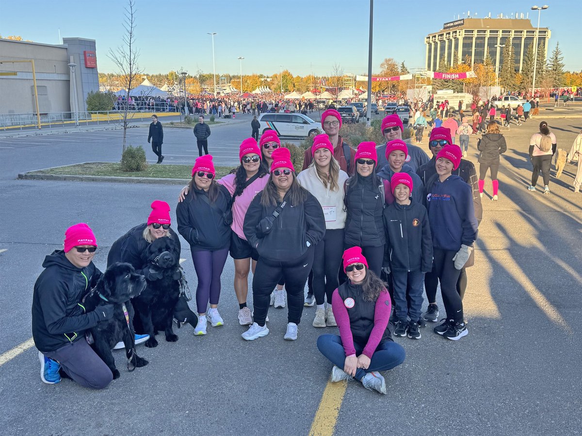 MFradiology's tweet photo. Proud of our incredible teams for joining the CIBC Run for the Cure in Regina and Calgary.๐
Thank you to everyone who took part and helped organize this day in support of people affected by breast cancer.
#CIBCRunForTheCure #RunForTheCure #BreastCancerAwarenes https://t.co/u1aD5ujY6v