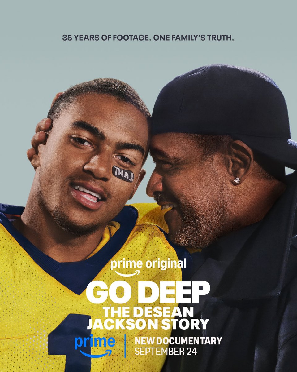 CuffsTheLegend's tweet photo. finally got a chance to watch the DeSean Jackson documentary on Prime last night and it was so inspiring.  

His older brother is a genius for documenting 35 years of family footage all throughout DeSean’s life. His father was the football version of Lavar Ball. He was very hard on DJack but that tough love is what ultimately ended up saving his life and allowing him to make it out the hood. 

One of the best sports documentaries i’ve ever watched. Very WELL DONE! 👏🏽 👏🏽
