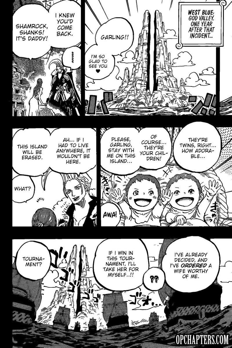 Op_MagnoliaX's tweet photo. Magnolia naming the twins makes this even sweeter. 🤍

Shamrock’s name connects him to her through flowers. 🪷☘️
Meanwhile, Shanks’ name connects him to Garling through weapons. ⚔️

Their names feel like little pieces of both parents. 🥹

Garling really did not deserve her. https://t.co/AYoAv7yLRj