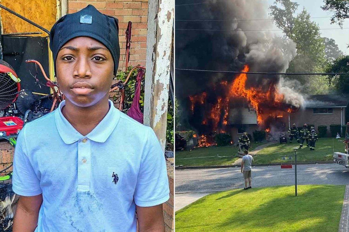 DOGEQEEN's tweet photo. Two toddlers, just 1 and 2 years old, were inside a Virginia home with their grandmother when a fire started downstairs.

Upstairs, 12-year-old Ramir Parker heard a strange crackling sound and smelled smoke. When he stepped into the hallway, he saw thick black smoke rising from the basement.

He immediately yelled for his grandmother, then ran toward the smoke and flames to get his little brothers.

Ramir grabbed both boys, got them outside, and then made sure his grandmother made it out too.

By the time firefighters arrived, the family was already safe.

Fire officials later said Ramir’s quick actions likely saved their lives, and the city of Petersburg honored him as a hero.

He was 12 years old.

These are the kids the internet should be talking about.
