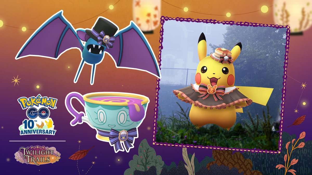 pokemapi's tweet photo. ハロウィン2026パート1

📅2026/10/27(火)10時～2026/11/1(日)10時まで

✅ハットとケープをつけた「ピカチュウ」、トップハットをかぶった「ズバット」、リボンをつけた「ヤバチャ」が初登場！

⭐️「ハロウィン2026：パート1」イベント期間中、野生のいたずら好きのポケモンが残した、「ハロウィンのサプライズボックス」を見つけられるかもしれません！
➡️タップすると、イベントにぴったりのポケモンと出会えたり、「ピカチュウのアメ」、「ズバットのアメ」、「ヤバチャのアメ」を獲得できたりするかもしれません。運が良ければ、「ふしぎなアメ」が入手できるかもしれません！

✅野生出現変更
✅レイドボス変更
✅限定フィールドリサーチ

✅新しい着せ替えアイテム
✅新しいステッカー

🎵ハロウィンイベント中は、夜間にシオンタウンの音楽のリミックスバージョンが再生されます。

🎃冒険を彩るデコレーション

---

GOパス：ハロウィン2026

📅2026/10/27(火)10時～2026/11/5(木)20時まで

⭐️メジャーマイルストーンボーナス：
➡️ティア1 – ランク10：ポケモン捕獲時のアメが2倍（デラックスなら3倍）
➡️ティア2 – ランク20：ポケモン捕獲時の「ほしのすな」が2倍（デラックスなら3倍）
⭐️デラックスリワード（有料）：「パティシエ　トップス」、「パティシエ　パンツ」

など

▼https://t.co/xOyYF0dfkv

#ポケモンGO