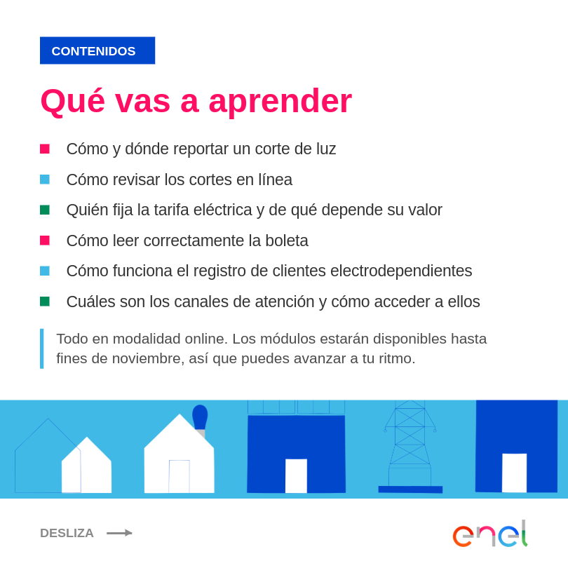 Enel_Informa_CL's tweet photo. ¿Lideras una organización territorial? Conviértete en el puente entre tu comunidad y la información que necesita. 💡Postula aquí 👉 https://t.co/MgkAldRwWI
#EnelDistribucion #EmbajadoresdeEnergia #eneldx https://t.co/wRP9JXSJxU