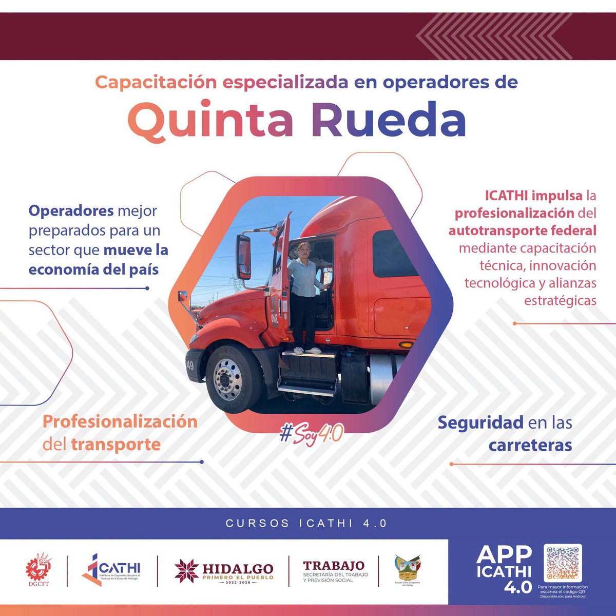 icathi's tweet photo. A través de nuestra Capacitación Especializada en Operadores de Quinta Rueda, impulsamos la profesionalización del transporte.
Contamos con operadores mejor preparados, comprometidos con la excelencia y capacitados bajo los más altos estándares de calidad.
#LaUniversidadDelPueblo https://t.co/7t8sYftR5P