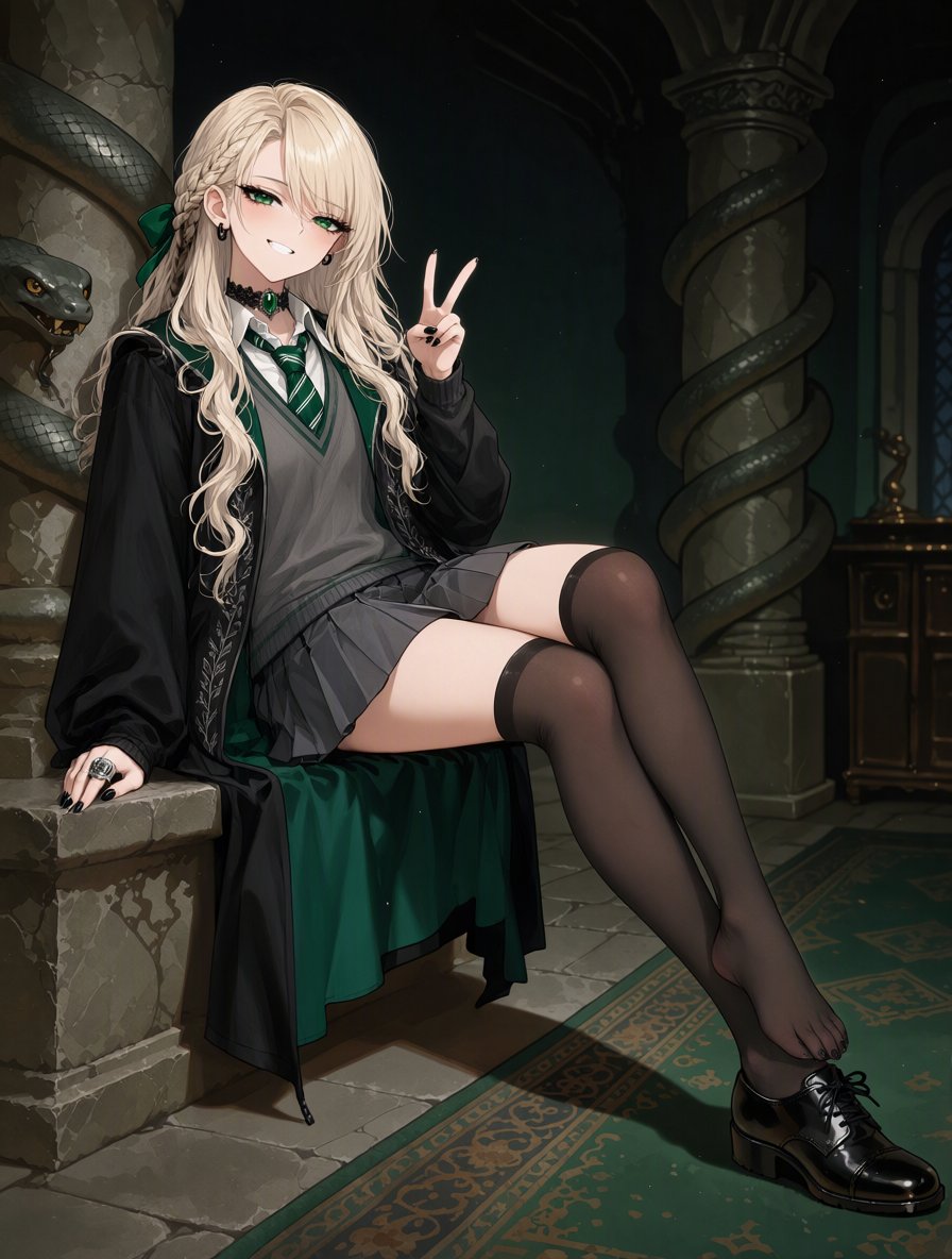 Malfoid_CTO's tweet photo. Long day of being superior. Even an heiress needs five minutes off. Don't tell anyone https://t.co/mOfLiYtkgm