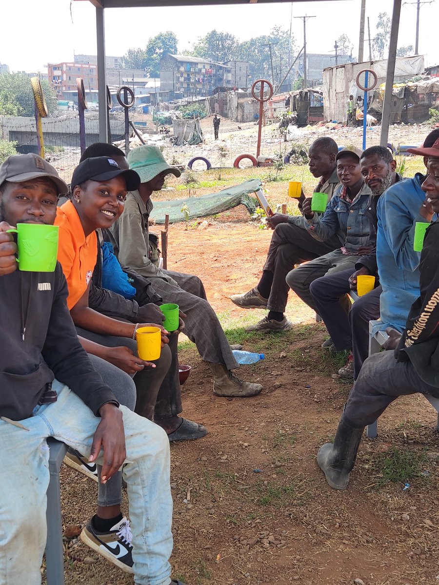 MathareSJustice's tweet photo. Our anti-drugs and substance abuse conversations continue. Last Friday We shared a cup of porridge, conversations, music(we had two artists amongst us) and most importantly listened to individual stories affected by drugs from the community. @WaigumoNjoki https://t.co/dZq7iE5j9y