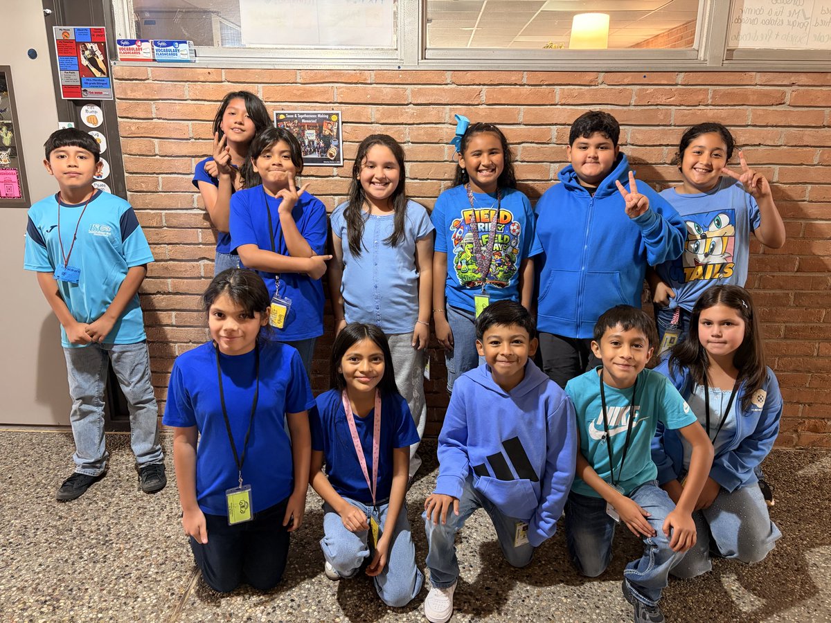 realclassroom17's tweet photo. Today our 🐈‍⬛ joined together for Bullying Prevention Day, reminding us that one kind word, one helping hand, and one brave choice can make all the difference. 🐾

#WorshamBeSomeone #BlueUp #ChooseAldine #KindnessMatters 💙@WorshamES_AISD https://t.co/UN3OsGXfJE