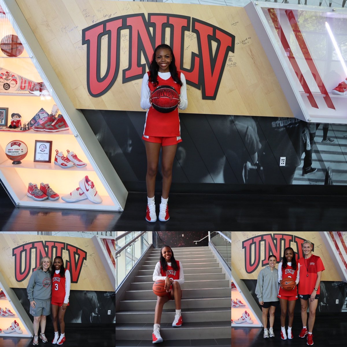 BriFos23's tweet photo. Had a great visit with @UNLVLadyRebels thank you @lindylarocque @jtinx44 and @stacigregorio for your hospitality. #LadyRebels 🔴⚫️ https://t.co/OR5Q7Tf4po