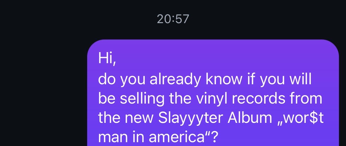 unknwn_lover's tweet photo. asking the real question bc after that ethel cain merch drop I sadly do not have the money for 21€ shipping https://t.co/924bnJr24h