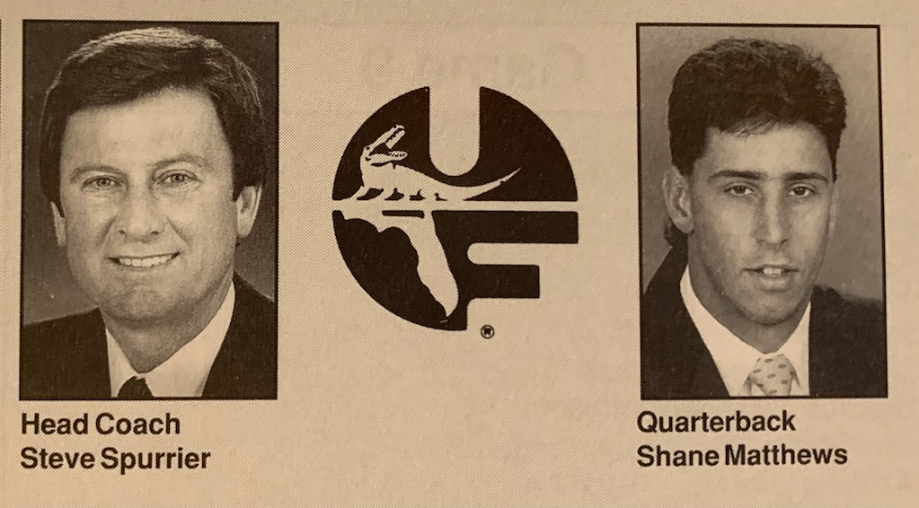 HighPrairieFarm's tweet photo. OTD Oct. 24, 1992. Chomp. Before 84,476 at Ben Hill Griffin Stadium, Howard Schnellenberger &amp; Cardinals fall to Steve Spurrier's #20 Florida Gators 31-17. Jeff Brohm w/245 yards passing, including 14-yard TD toss to brother Greg. Gators win SEC East, finish w/Top 10 ranking. https://t.co/Ac6jAlVKBt
