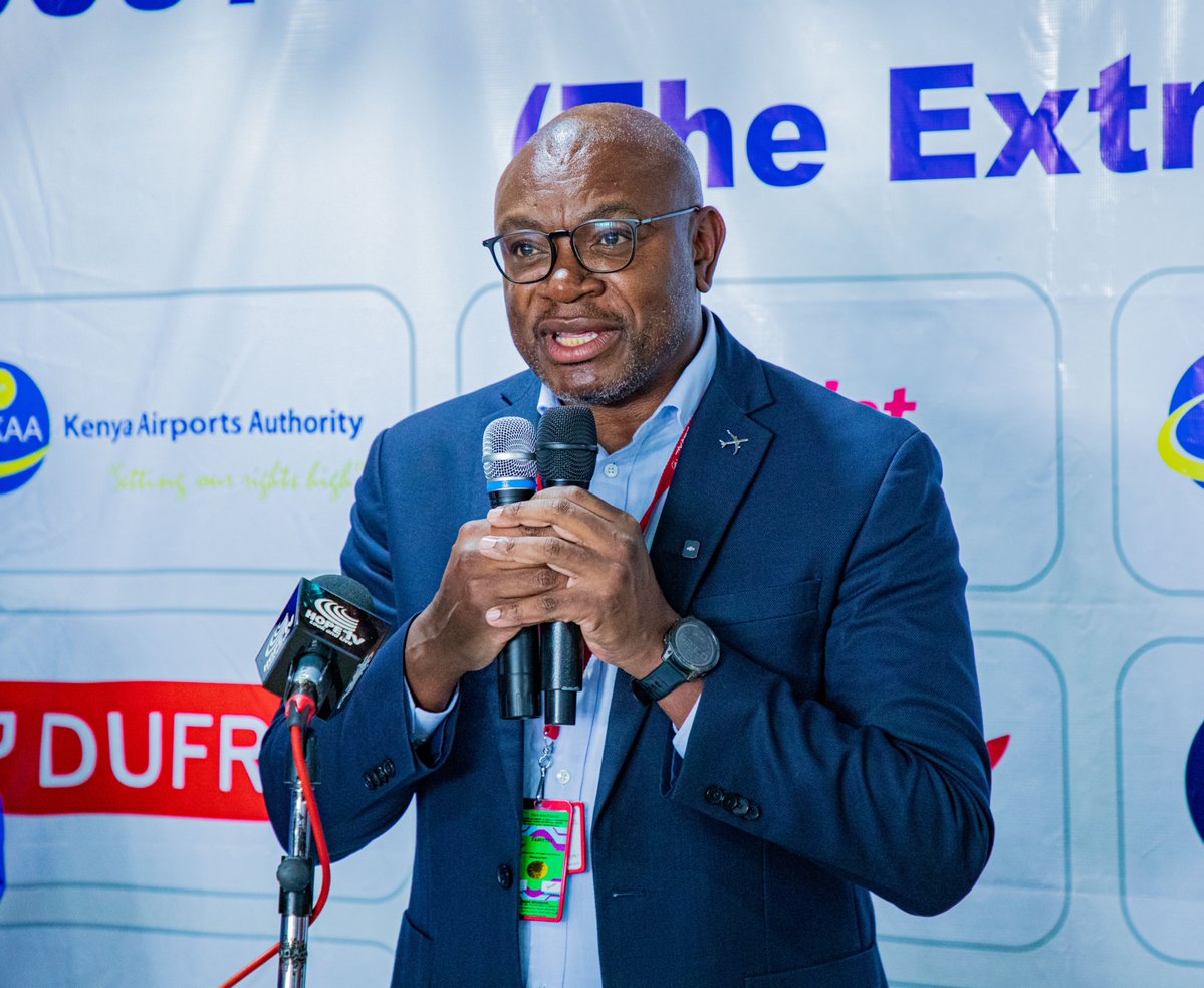 KenyaAirways's tweet photo. This afternoon, our Ag. Group MD & CEO, Habil Waswani, joined our airport stakeholders to kick off this year’s Customer Service Week under the theme “The Extra Mile.” The event brought together teams from across the airport as we begin a week dedicated to recognising the role we all play in creating a memorable customer experience.

We were joined by our airport stakeholders, including @KenyaAirports MD/CEO, Moses Wekesa, as we together reaffirmed our collective commitment to putting the customer at the heart of what we do, working together to deliver a seamless experience across every touchpoint of the airport journey and going the extra mile to make every interaction count.
Happy Customer Service week
 
#ThePrideofAfrica #ExtraMileTogether