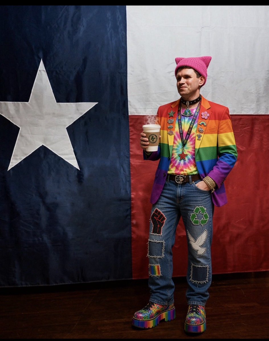 GOP_WM's tweet photo. @jamestalarico “God is both masculine and feminine and everything in between. God is nonbinary”
This New Texan from Western Pennsylvania say “James is Gehy” or #TransJames 👱♂️ 😀right #LittleJT @jt_ennis @TeamTalaricoHQ = #PedophileTeamHQ
I’m voting 🗳️ @KenPaxtonTX https://t.co/jvQ0h9mILl