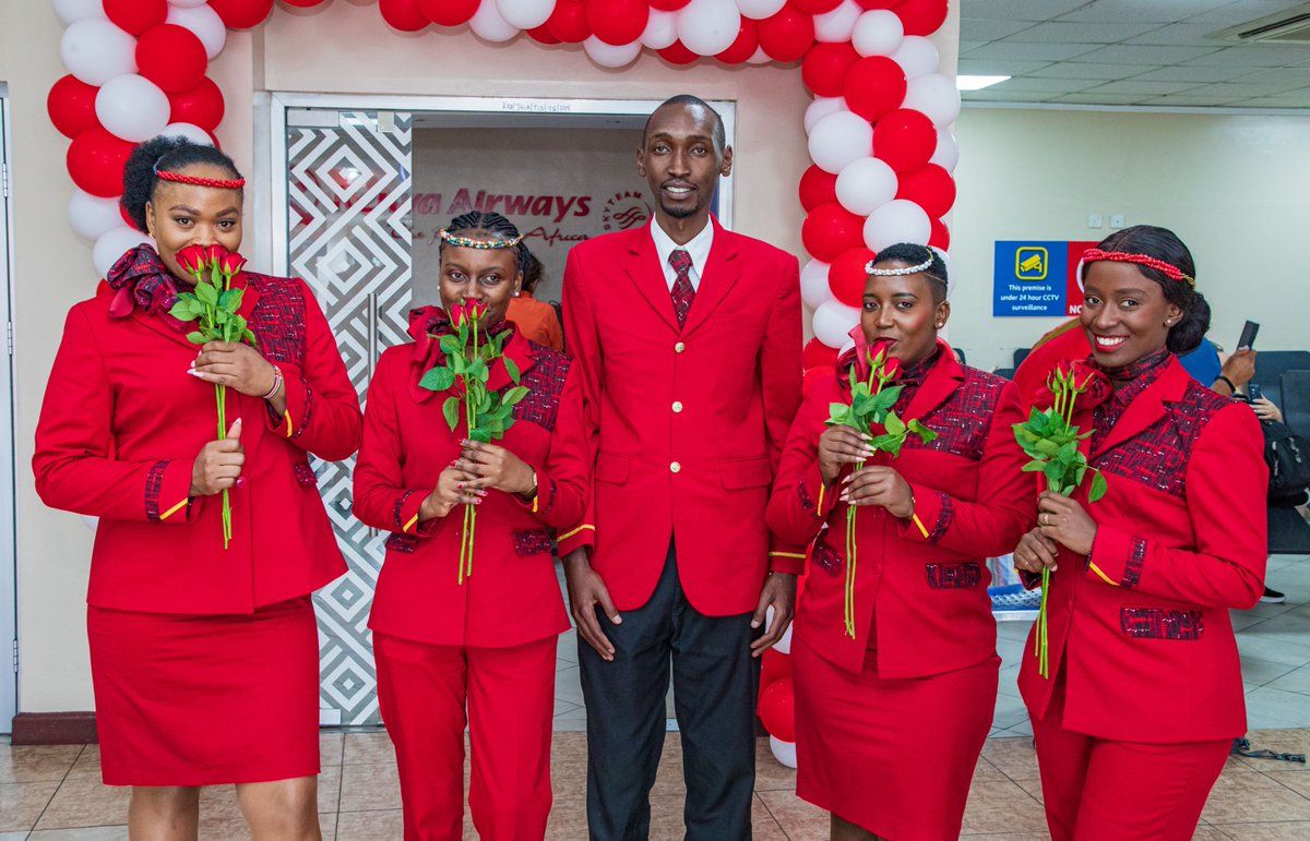 KenyaAirways's tweet photo. This afternoon, our Ag. Group MD & CEO, Habil Waswani, joined our airport stakeholders to kick off this year’s Customer Service Week under the theme “The Extra Mile.” The event brought together teams from across the airport as we begin a week dedicated to recognising the role we all play in creating a memorable customer experience.

We were joined by our airport stakeholders, including @KenyaAirports MD/CEO, Moses Wekesa, as we together reaffirmed our collective commitment to putting the customer at the heart of what we do, working together to deliver a seamless experience across every touchpoint of the airport journey and going the extra mile to make every interaction count.
Happy Customer Service week
 
#ThePrideofAfrica #ExtraMileTogether