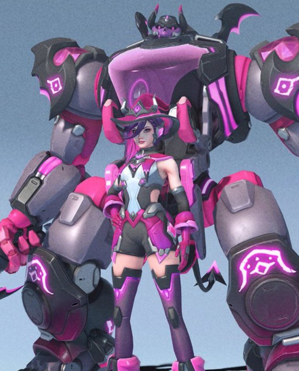 DmonMEKA_PPG's tweet photo. Really like this skin actually, it has Kuromi vibes to it with the color and her witch design is great. Big fan of this one Blizz 😈 https://t.co/kfIk7GJBiY