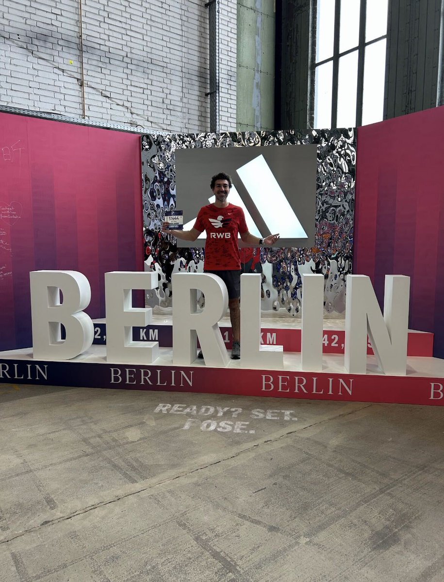 TeamRWB's tweet photo. Talk about Eagle fire. 🔥🦅

Soaring Eagle Jeff Baldo just crossed the finish line at the Berlin Marathon... and he’s already set his sights on Sydney!

Jeff is on a mission to complete all eight Abbott World Marathon Majors as a Soaring Eagle, fundraising for Team RWB along the way. So far, he’s raised more than $46,000 toward an incredible $250,000 goal to support our mission.

One marathon at a time. One finish line at a time. And a whole lot of impact along the way.

Way to soar, Jeff!

Become a Soaring Eagle like Jeff:  https://t.co/4Qu8imMsS8