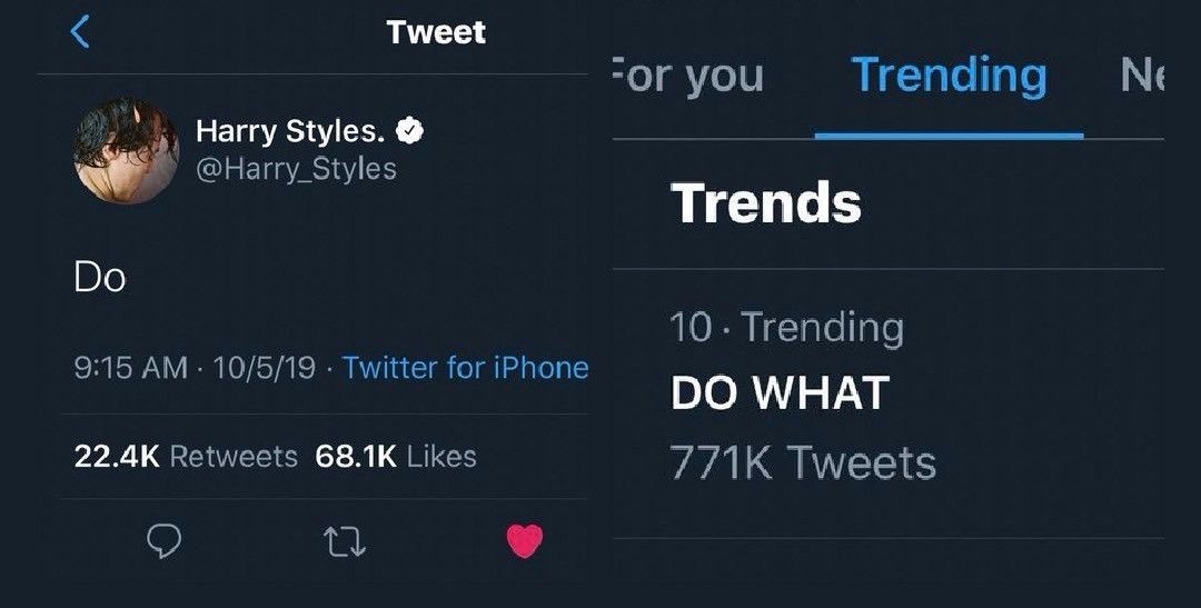 angelfromeroda's tweet photo. 7 years later and this still hits different… harry posted one word and the world lost its mind https://t.co/m5lhx203vp