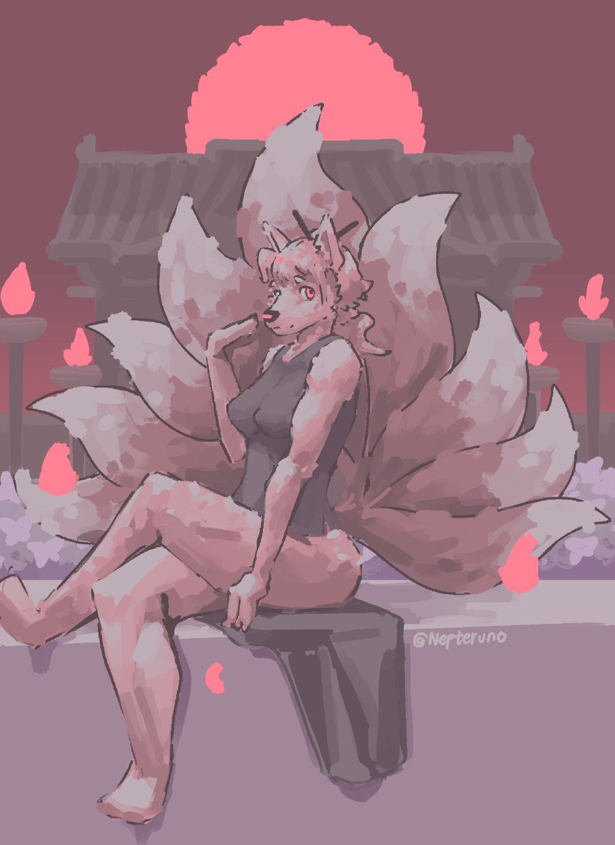 nepcoarts's tweet photo. 5. kitsune #Weretober2026 https://t.co/7dsiP4Gqkt