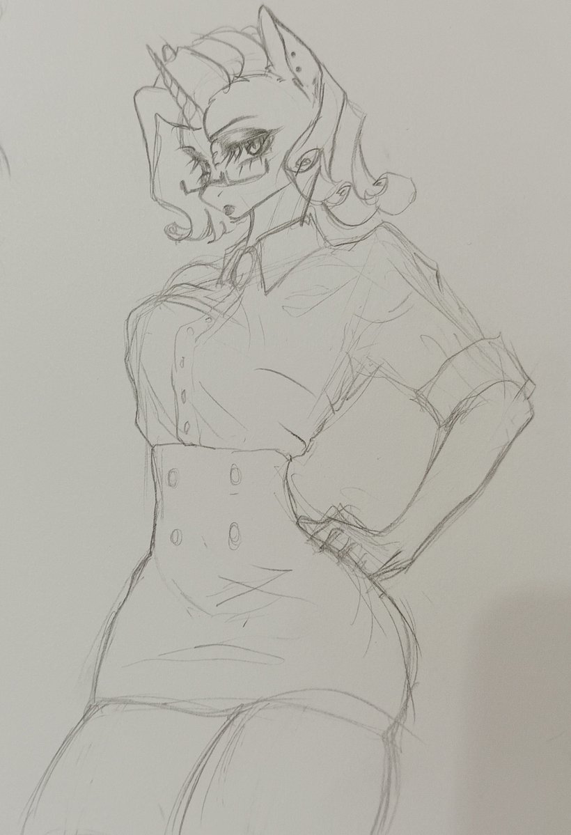 ZweifelMouse's tweet photo. doing some sketch...
Rarity office siren ♡
#MLP
#Rarity https://t.co/3uDe0yQccy