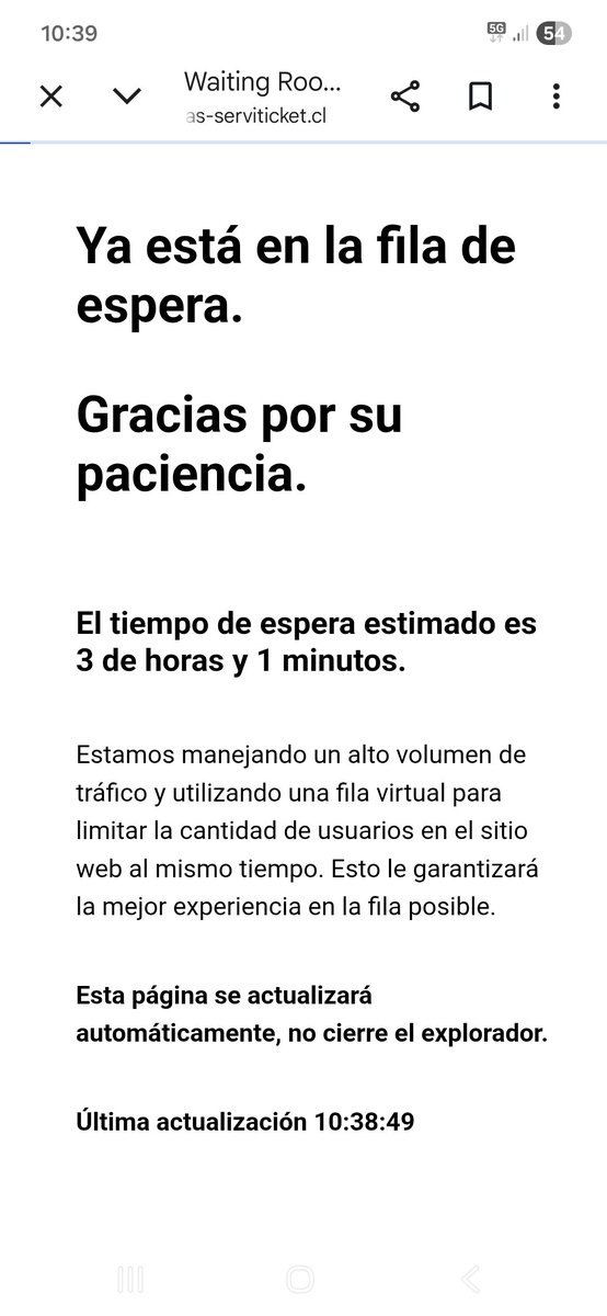 morochitalvarez's tweet photo. Que vuelvan las filas presenciales por favor ... #serviticket 🤑🤑 #udechile @ClubAntofagasta @udechile #copachile todo #antofagasta queriendo ir y sin chance de poder comprar entrada 😡😤 https://t.co/DL828fx6kj