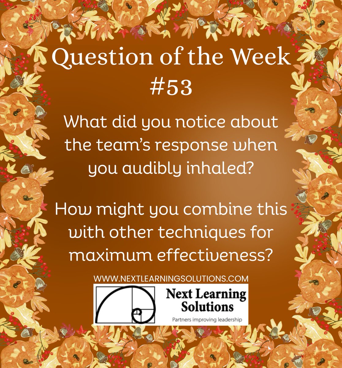 ChadDumas's tweet photo. An audible inhale is different than an audible exhale. Exhaling can sometimes be perceived as exasperation, but inhaling generally gets others to also breath deeply. This leads to better thinking and collaboration.

#atPLC #Reflection #QotW #team #collaboration #inhale #technique https://t.co/jgponXPMTe