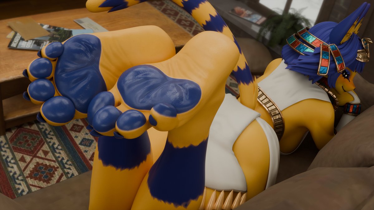 chutos12's tweet photo. Ankha model made by: @DogZeela (Paw model made by: @SoxF0x) https://t.co/iGFL7wkHR3