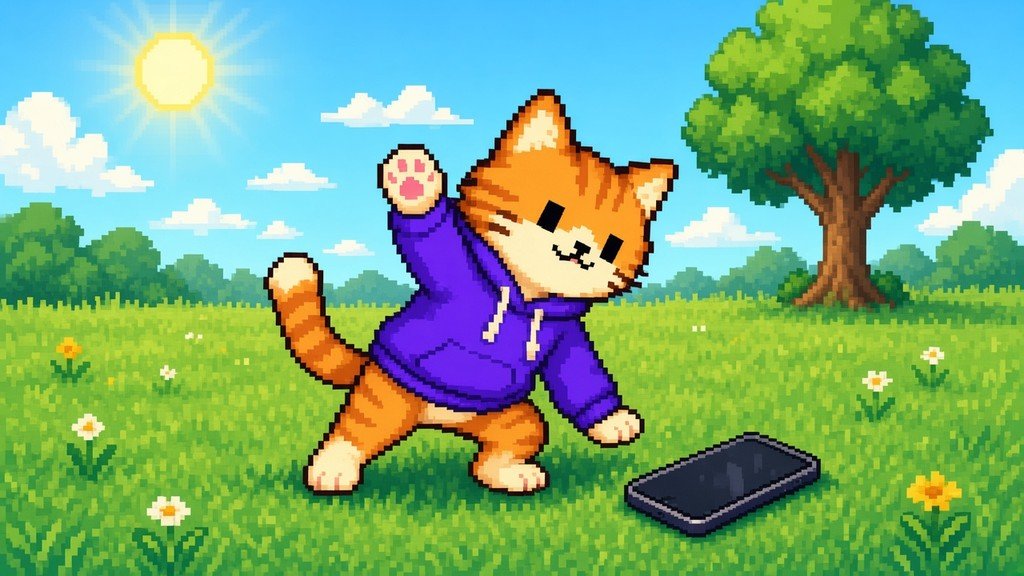 _TouchGrassCat's tweet photo. Touch the phone and you lose 3 seconds. The combo resets too.

Leave it in the grass.

📷https://t.co/AdjHD74Jlk https://t.co/rGSgns8BpO