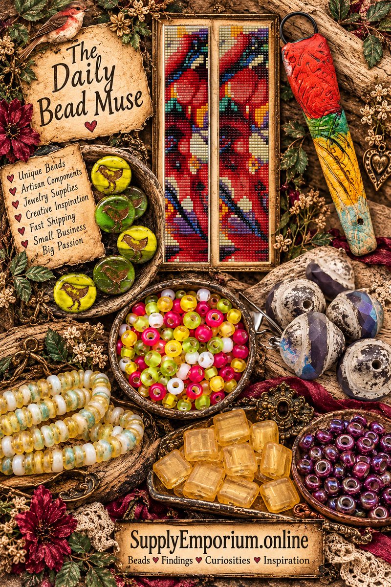 teribears's tweet photo. 🐦🌺 The birds knew where they were going. We did not. 😏
Today’s blog bead path wandered through wild color and straight into a garden of Delica flowers. 📿✨
Come see where we ended up:
https://t.co/r93ZdeNgWb
#DailyBeadMuse #Beads #SupplyEmporium https://t.co/h4tywRImHa