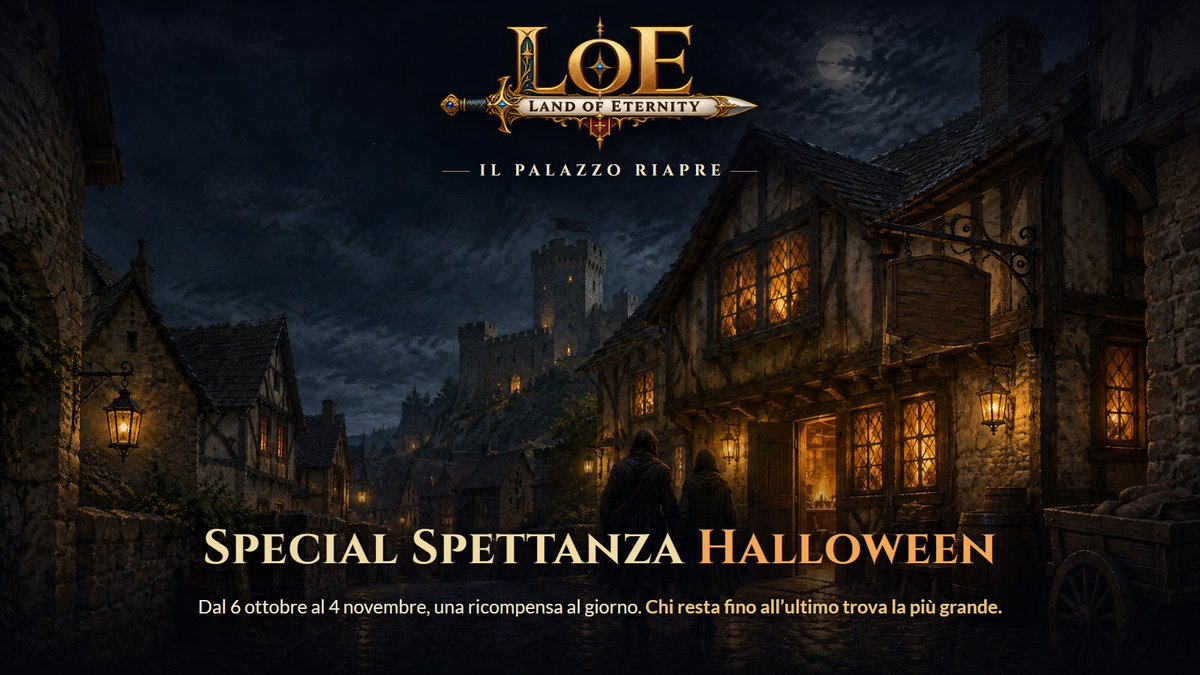 LandofEternity_'s tweet photo. Special Spettanza Halloween 🎃 Dal 6 ottobre al 4 novembre il Palazzo della Spettanza riapre: una ricompensa al giorno, da riscuotere solo quel giorno. Chi resta fino all’ultimo trova la più grande. https://t.co/cB7QXCagNC

#LandOfEternity #gdr #playbychat #gdritalia https://t.co/r9Yu9uzY3p