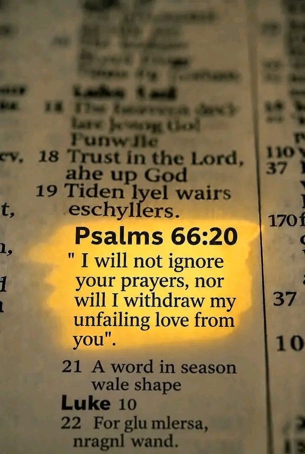 tweetsverses's tweet photo. God is listening to our prayers 
Psalm 66:20 https://t.co/RCO87ScbVv
