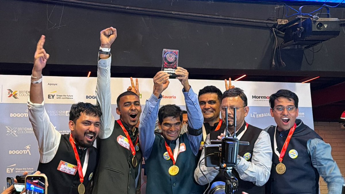 IndiaEmbBogota's tweet photo. 🇮🇳🎯 ¡India gana el Mundial de Tejo 2026! 🇨🇴

¡Una maravillosa celebración del deporte, la amistad y la diplomacia cultural en Bogotá!

La Embajada de la India tuvo el placer de participar en el IV #MundialdeTejo, un torneo diplomático celebrado el 2 de octubre de 2026 que reunió a equipos representantes de 18 países y sus misiones diplomáticas en torno al deporte nacional de Colombia.

El tejo es el deporte nacional de Colombia, un juego tradicional en el que los participantes lanzan discos metálicos contra objetivos de arcilla que contienen pequeñas cargas explosivas, combinando destreza, precisión y celebración.

Nos enorgullece que la India haya resultado vencedora, revalidando su título en esta celebración internacional única del tejo.

Más allá de la competición, el Mundial de Tejo fue una oportunidad magnífica para tender puentes, compartir culturas y fortalecer los lazos de amistad entre los países participantes.

¡Felicitaciones a todas las misiones participantes y una mención especial para el equipo de la India de nuestra Embajada! 🏆🇮🇳

¡Amistad India-Colombia, un tejo a la vez! 🎯🤝🇨🇴

============================

🇮🇳🎯 India wins the Mundial de Tejo 2026! 🇨🇴

A wonderful celebration of sport, friendship and cultural diplomacy in Bogotá!

The Embassy of India was delighted to participate in the IV #MundialdeTejo, a diplomatic tournament held on 02 October 2026, bringing together teams representing 18 countries and their diplomatic missions around Colombia’s national sport.

Tejo is Colombia’s national sport, a traditional game where players throw metal discs at clay targets packed with small explosives, combining skill, precision, and celebration.

We are proud that India emerged victorious, defending its title in this unique international celebration of tejo.

Beyond the competition, the Mundial de Tejo was a wonderful opportunity to build bridges, share cultures and strengthen the bonds of friendship among the participating countries. 

Congratulations to all the participating missions, and a special shout-out to the Indian team from our Embassy! 🏆🇮🇳

India–Colombia friendship, one tejo at a time! 🎯🤝🇨🇴

#India #Colombia #MundialDeTejo2026 #Tejo #IndiaColombia #DiplomacyThroughSport #PeopleToPeopleTies #Bogotá

@IndianDiplomacy @MEAIndia @britcham_col
@tejolaembajada
@IndiaEmbCol