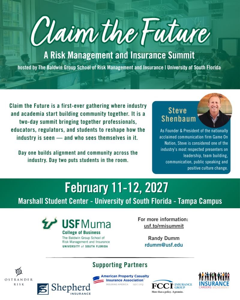 TeamAPCIA's tweet photo. Insurance is a great place to build a career, and it is important that young people know it! 

We're proud to partner with @USouthFlorida and other partners for the Claim the Future Summit to reshape how insurance is seen — and who sees themselves in it.

https://t.co/Yc37VLrbgP https://t.co/UDuMIIZ1vc