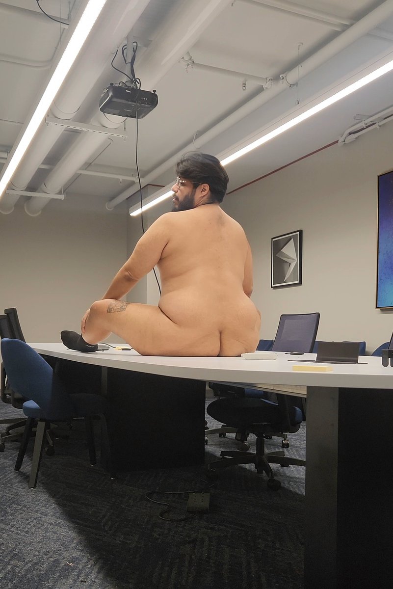 diztracted's tweet photo. Lunch time 🍑. Hope the team is ready to eat some hole and pole. 

#chub #gay #gaypublic #worknudes #ass #fat #gaychub #gaybear #bear #officenudes #exhibitionist #chubby https://t.co/TlaGppenrh