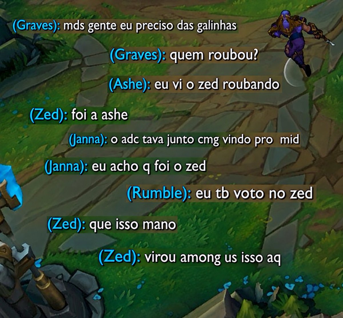 Acervo_Zed's tweet photo. Virou among ? https://t.co/fFpK8ez7EZ