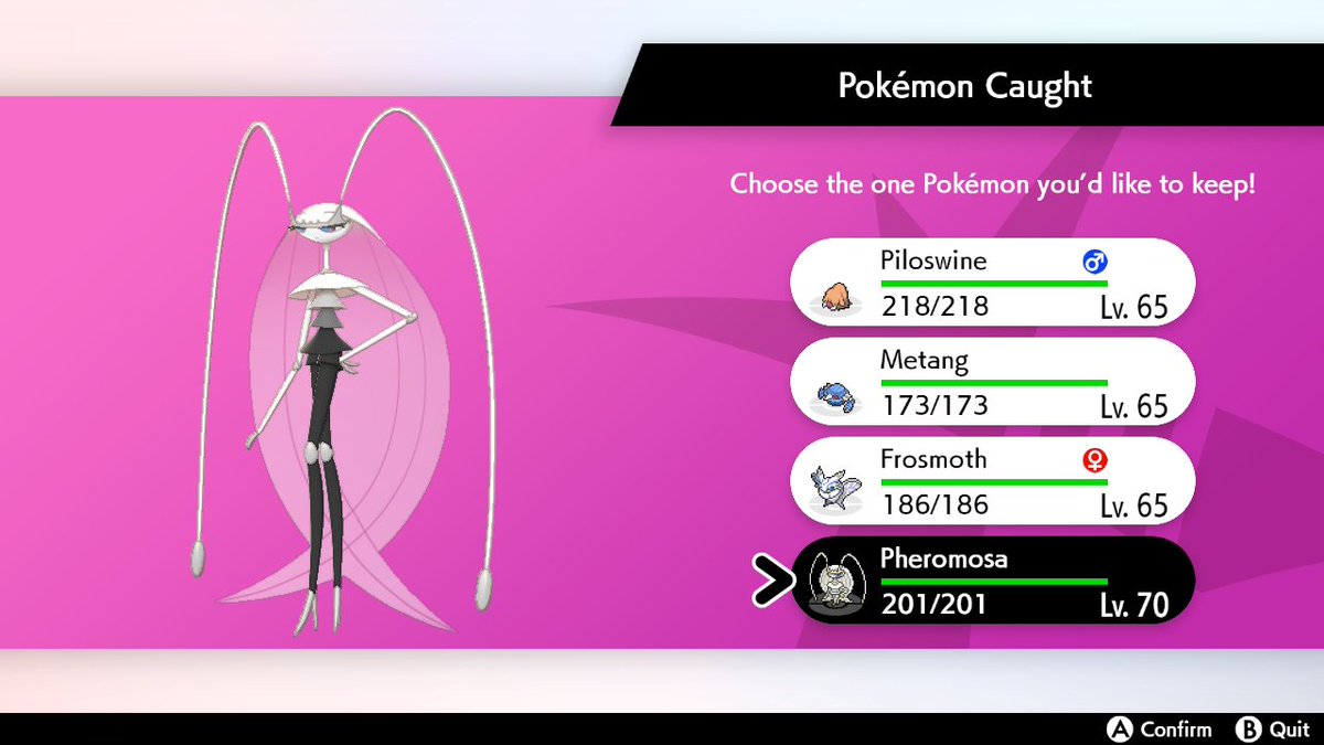 paintmakesart's tweet photo. dexerto i got a shiny pheromosa after months of hunting wheres my article https://t.co/8pSMH6Mpwl