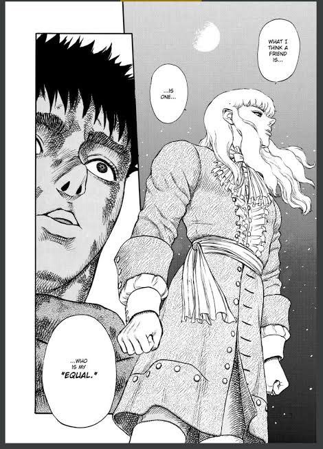lavendersofa's tweet photo. Guts hearing Griffith saying this and taking it as “yep I need to get outta here I need to leave or we’re not equals” will never not be funny to me I love that pathetic loser he’s just like me fr https://t.co/rRbP0WldBh