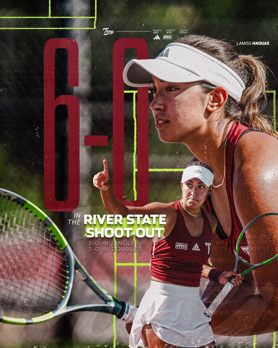 TroyTrojansWT's tweet photo. A 𝙛𝙡𝙖𝙬𝙡𝙚𝙨𝙨 weekend from Lamiss Haouas ‼️

#OneTROY⚔️🎾 https://t.co/XRNVT6RJH4