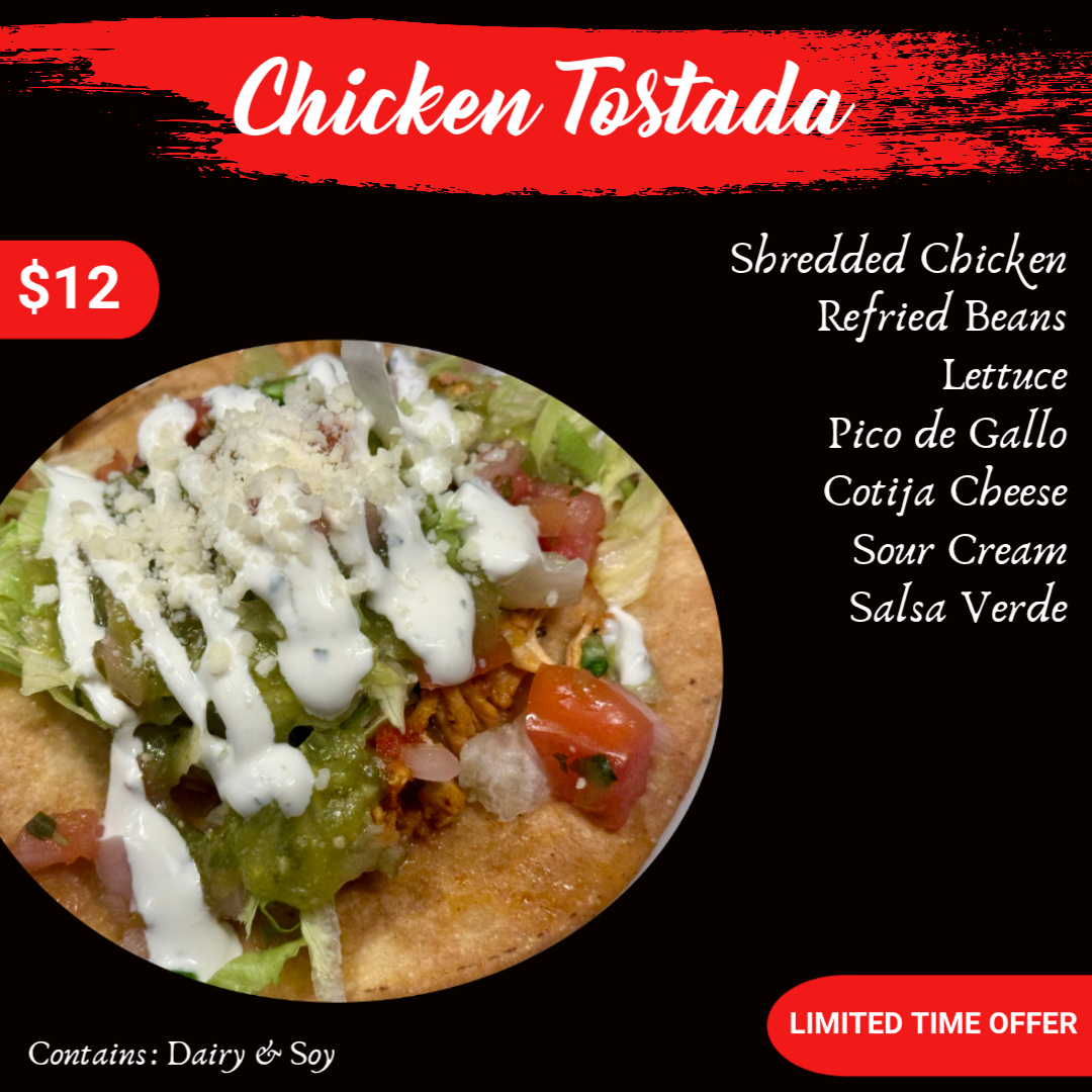 LynnDining's tweet photo. Check out this week's specials at Christines &amp; Pepper Coffee House!   🍴 

Christine’s:
🌮Chicken Tostadas 
🍲 Harvest Bounty Beef Soup 

Perper Coffee House: 
🥯Ham, Egg &amp; Cheese Bagel 
🥯Egg &amp; Cheese on Bagel 
🌶️Spicy Chicken Salad Panini 
🧆Falafel Feta Panini https://t.co/SJLSekiCcl