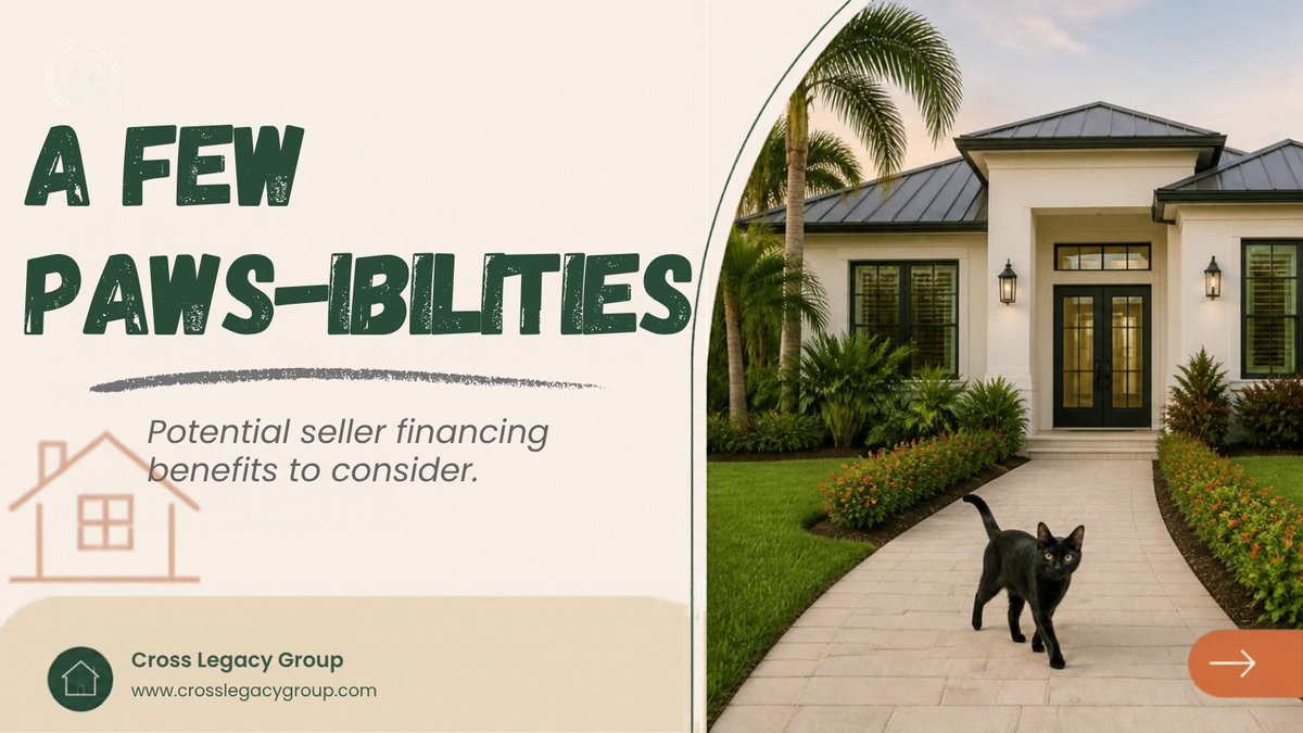 HeidiIbrahimRE's tweet photo. Seller financing may offer a few PAWS-ibilities to consider. 🐾
Potential buyer pool.
Potential payments.
Potentially flexible terms.
PAWS &amp; review the details.
🌐 https://t.co/LqzNGQpuNs

#SellerFinancing #RealEstate https://t.co/jevnsJVZbw