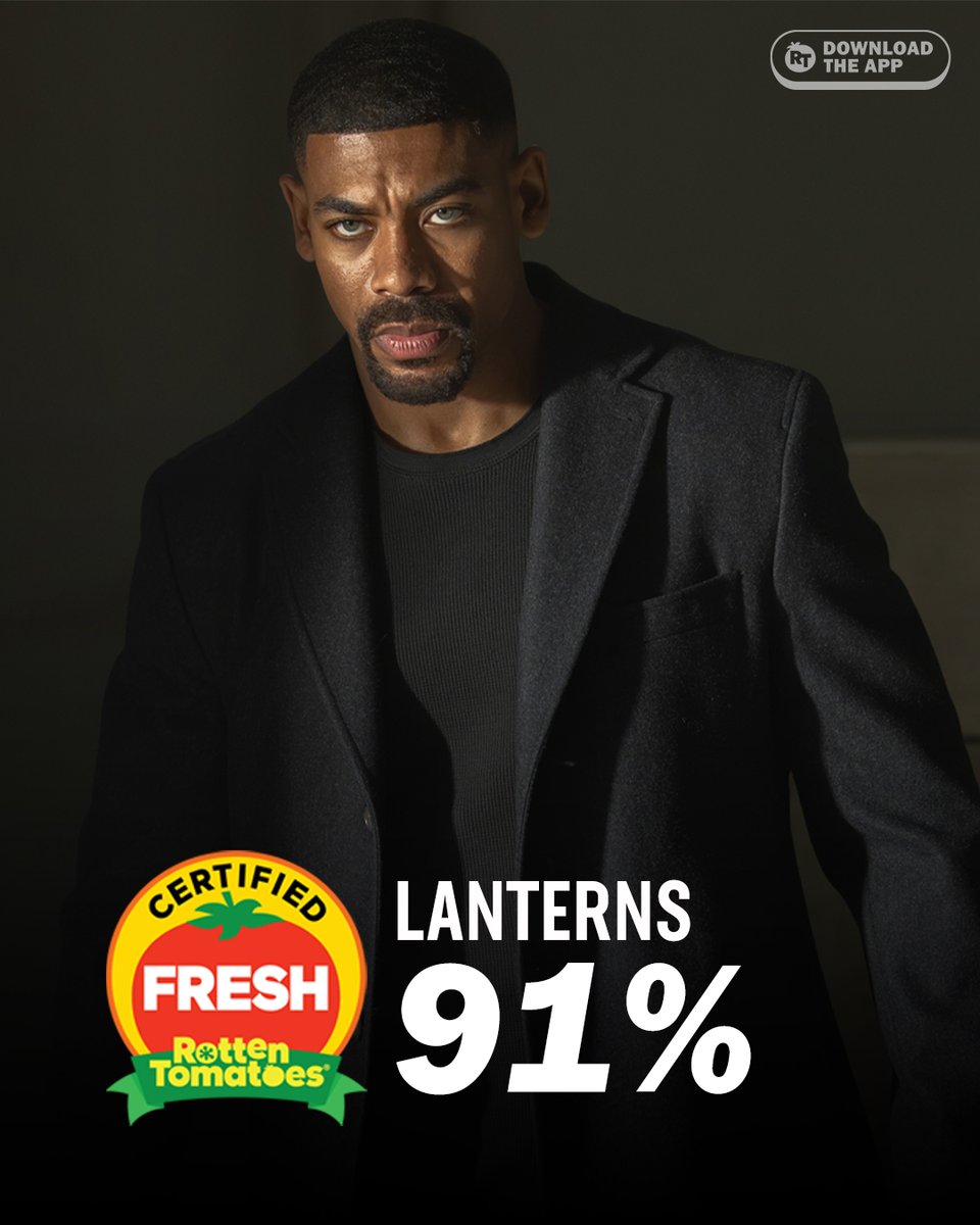 RottenTomatoes's tweet photo. #Lanterns is Certified Fresh at 91% on the Tomatometer, with 148 reviews: https://t.co/3eu7W6mSTU https://t.co/rnS54w74Nw