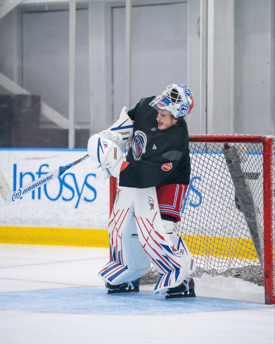 NYRangers's tweet photo. Honing the craft 😮‍💨 https://t.co/UWcIQZU993