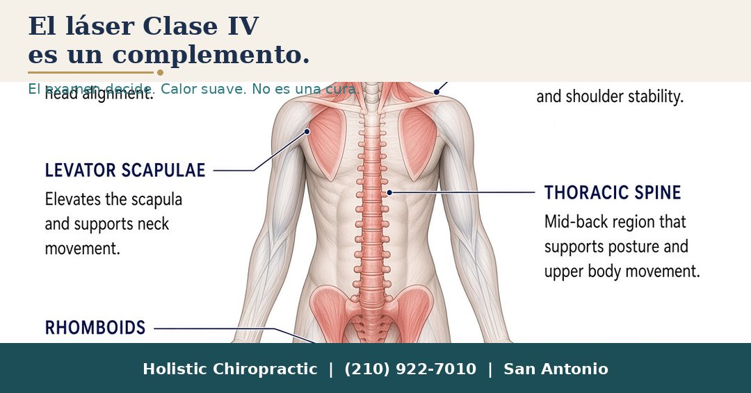 Glial142's tweet photo. El láser Clase IV es un complemento aquí, no es una cura.

El examen decide. Calor suave + protección para los ojos. Con ajustes y terapia después de un choque.
Holistic Chiropractic | San Antonio
(210) 922-7010 https://t.co/nE7Zguw41m