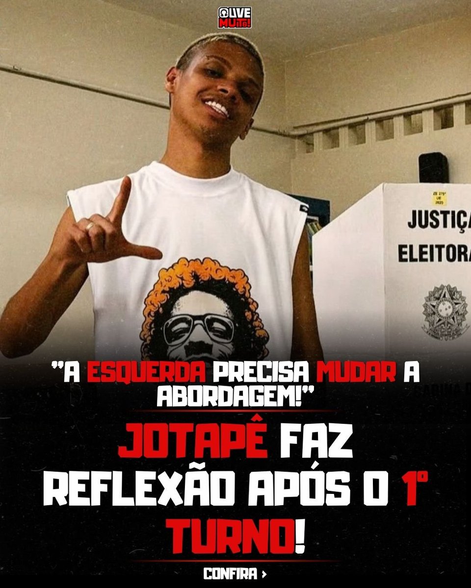 ouve_muito's tweet photo. 🚨 Jotapê faz reflexão após o 1º turno:

"A esquerda precisa mudar a abordagem!
O povo perdeu a empatia, então tentar sensibiliza-los com a FOME ou com o GENOCÍDIO nas favelas, é inútil.
Nas próximas semanas, será necessário escancarar como o governo do Flavio poderá prejudica-los INDIVIDUALMENTE - NO BOLSO, usando de exemplo os estados que já são governados pelo PL e ESCANCARAR ATRAVÉS DAS REDES como cada um deles retrocederam em:
• poder de compra (que tanto falam)
• transporte 
• saúde pública
• segurança pública
Resumindo, é hora de jogar o jogo deles."