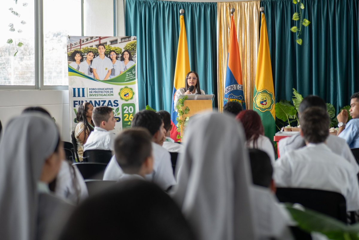 Corpocesar's tweet photo. Corpocesar acompañó el III Foro Educativo “Finanzas Verdes: menos impacto, más valor”, realizado por la I.E. San Pablo de Curumaní.

Un espacio para fortalecer la educación ambiental, el emprendimiento sostenible y el pensamiento crítico frente a los retos del cambio climático. https://t.co/X6P21oZ5BA
