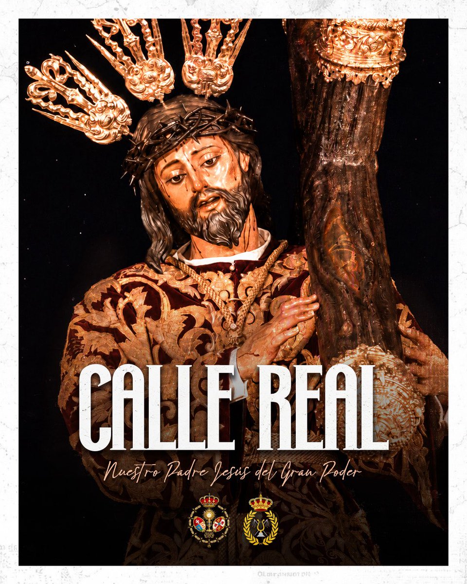BMLasCigarreras's tweet photo. La @HdadCalleReal protagonizará otra majestuosa Madrugá en 𝐂𝐚𝐬𝐭𝐢𝐥𝐥𝐞𝐣𝐚 𝐝𝐞 𝐥𝐚 𝐂𝐮𝐞𝐬𝐭𝐚 con nuestra música tras el Señor del Gran Poder.  

🟣 #EnClavePúrpura https://t.co/CeeynkYr6z