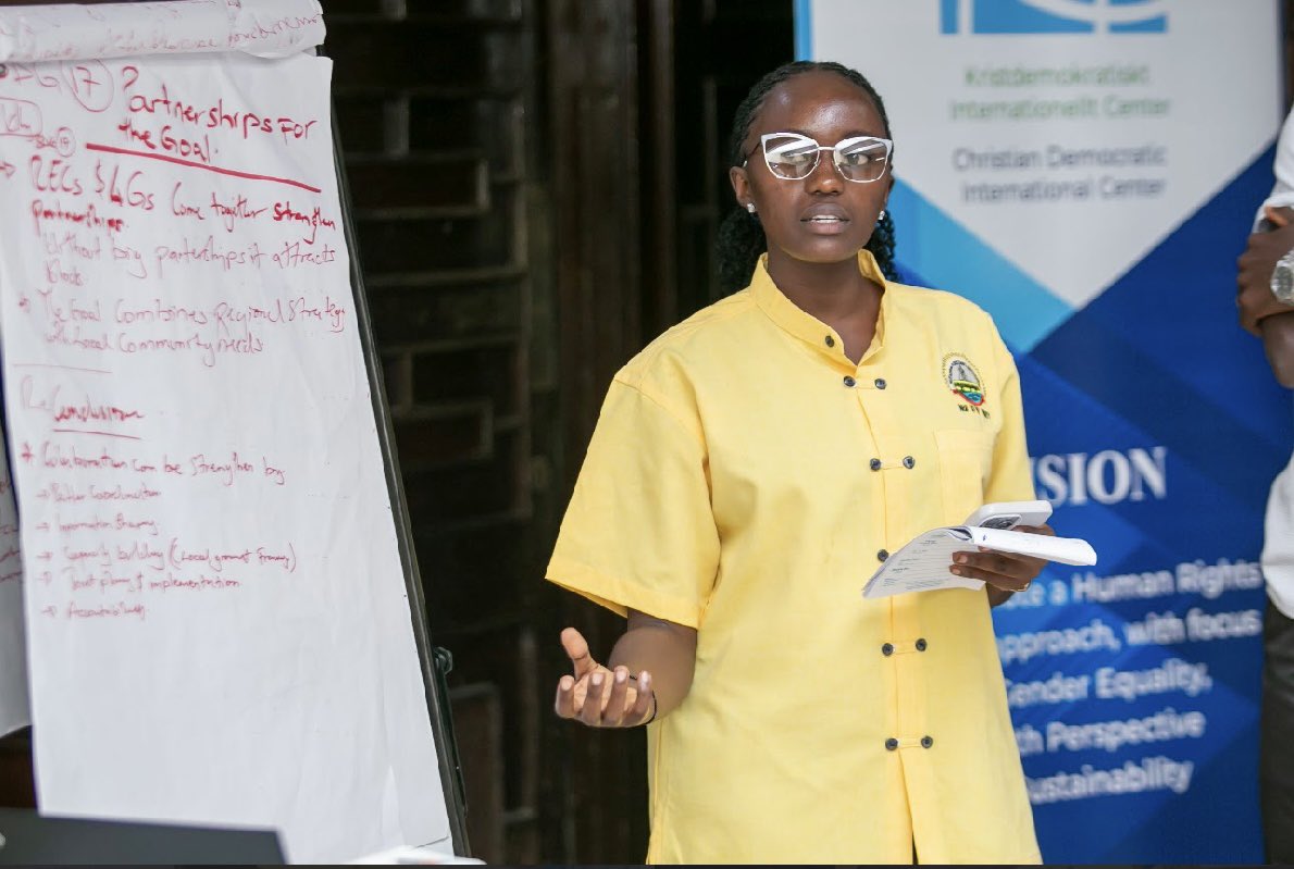 NatashaAhereza's tweet photo. Today marked Day 1 of our 14-day KIC leadership program in Mombasa, 
where I’m representing the young people of @NrmYouthleague

I was able to present on SDG 17 (Partnerships for the Goals) through the lens of regional integration. 
In line with H.E. @KagutaMuseveni’s core message that economic integration drives market-led prosperity while full political federation guarantees strategic security, 

I highlighted how joint regional projects and youth-led cross-border cooperation are vital to unlocking jobs and sustainable development across East Africa. 
#regionalintegration