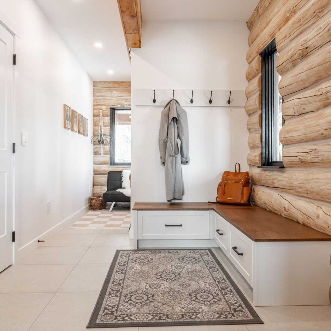 CHBANational's tweet photo. The Log House Reno by Hometown Homes, a member of @SaskatoonHBA, won a CHBA National Award for Housing Excellence after transforming a 1990s log house into a home better suited to a growing family.

The homeowners wanted more space and a more open area for gathering and entertaining. The kitchen was relocated from its enclosed location in the centre of the home into an unused section of the living room, while the former kitchen became an additional bedroom.

That redesign came with challenges specific to a log home. New kitchen windows had to be cut into the log walls, plumbing and electrical had to be rerouted into the new kitchen space, and a thermal imaging gun was used to locate the main floor’s in-floor heating lines so they would not be damaged during jackhammering.

Take a look through the before-and-after photos, then read the full story behind The Log House Reno:
https://t.co/AiniwMHAud

#CHBAHousingAwards #RenovationMonth #RenoMonth #WholeHomeRenovation