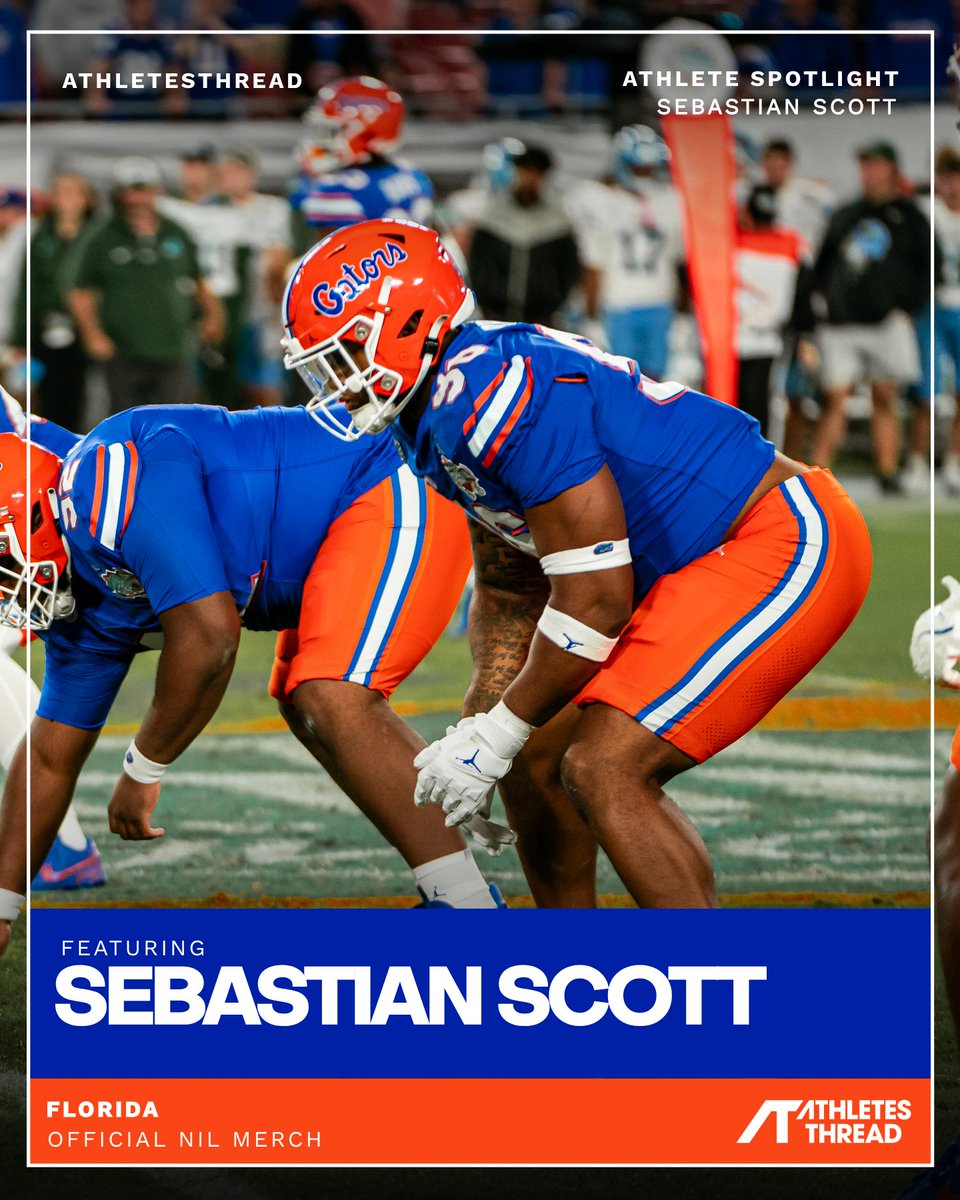 GatorThreads's tweet photo. 🔥 Athlete Spotlight: Sebastian Scott! 🏈

Florida’s playmaker is ready to make his mark. Rep Sebastian and show your support with his official NIL merch! 🐊

🛒 Shop Sebastian Scott’s collection, link in bio!

https://t.co/Jb0gDCSlmg

with @Bas_scott https://t.co/NWra3NF4fp