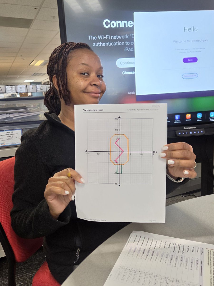disdstemmath's tweet photo. Our "Monday Math Therapy" was inspired by the State Fair of Texas, graphing equations with domain and range restrictions. This is how we do it! @Dallasacademics @AaronDaffern @DrElenaSHill https://t.co/Ptu88qBI9Y