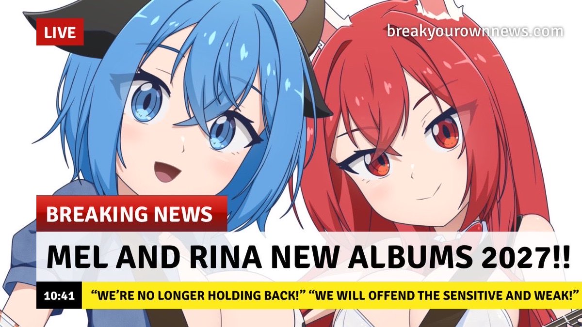 MelAndRinaPLAYS's tweet photo. New EP and LP Albums are expected to release Spring and Summer 2027 

https://t.co/Mqk2dhHhtg https://t.co/8Dg5ou057b