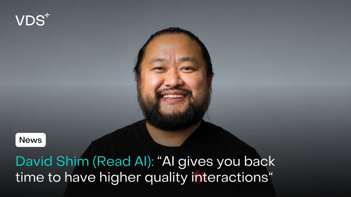 VDS_event's tweet photo. 🤖 AI is moving beyond prompts

@davidshim, Co-Founder &amp; CEO of @ReadAI_ and #VDS2026 speaker, shares his take on digital twins, proactive AI and how technology can give us back more time ⏳

Read the full interview 👇
https://t.co/Kf1HYlDufb https://t.co/eFsRxsECB9